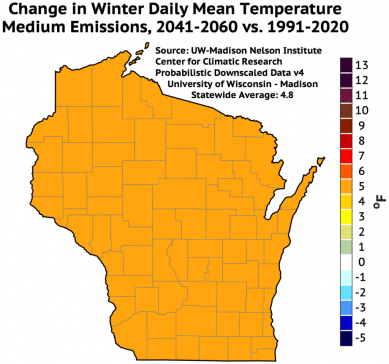 WARMER WINERS-CHANGING PRECIPITATION