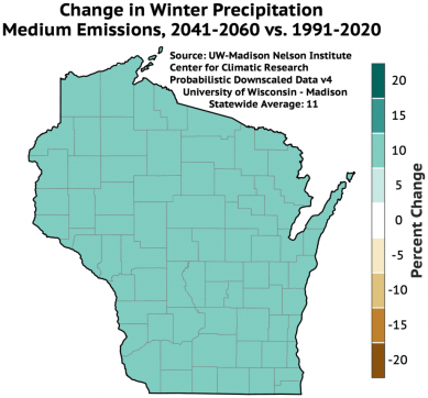 WARMER WINERS-CHANGING PRECIPITATION