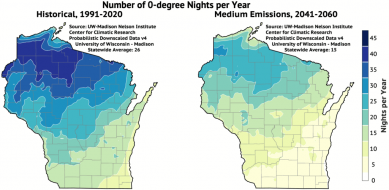 Decrease in Below 0-Degree Nights