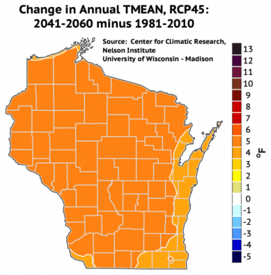 Wisconsin Climate Change Time Traveler - What’s the future for Wisconsin’s climate?